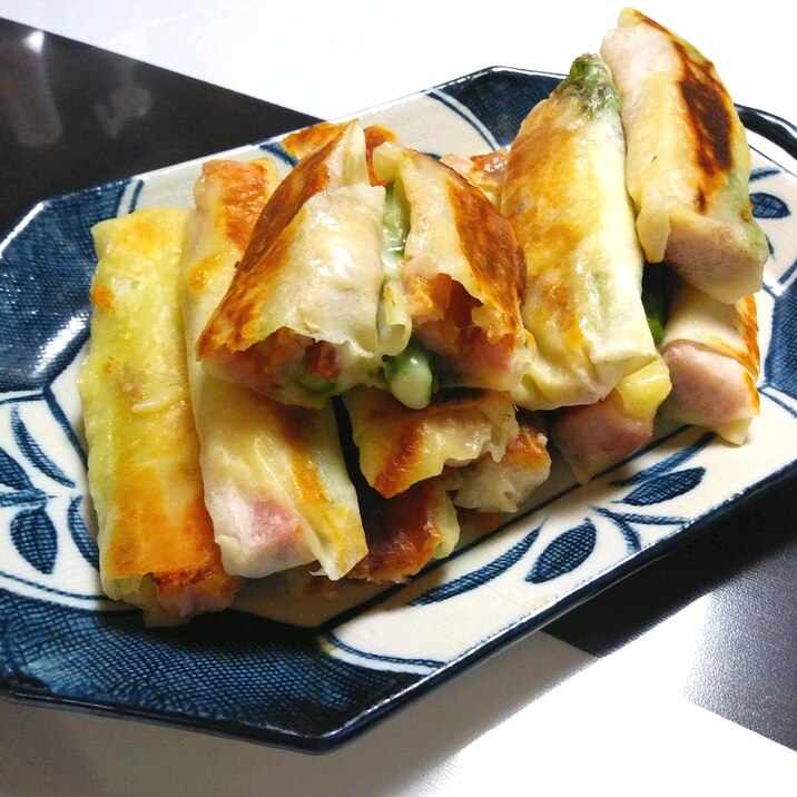 油いらず アスパラベーコン&チーズ春巻きのグリル